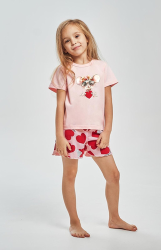 Taro 3559 Mika ružové dievčenské pyžamo 100% bavlna