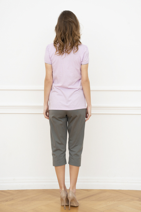 Dámske pyžamo Felicita s krátkym rukávom - ružové