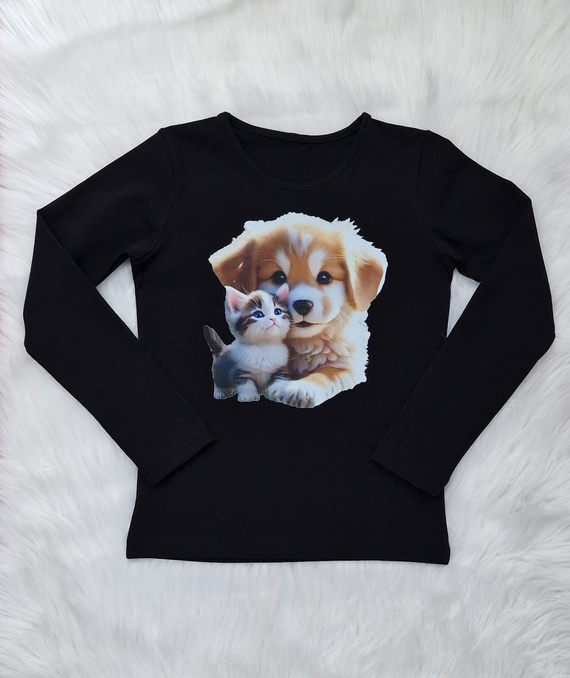 Friends Detská blúzka Bambarillo black- jersey | Pohodlie a štýl