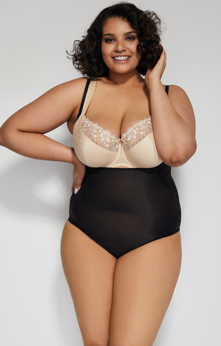 Mitex Softly shaping body - korekčné, bez ramienok, čierne