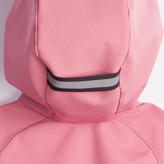229001 Nicol Softshellová dievčenská bunda s kapucňou, fleece, reflexná