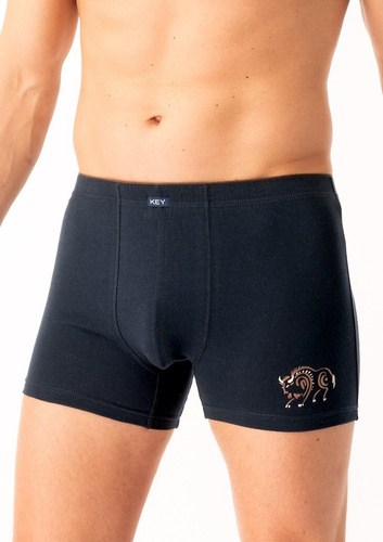 Pánske boxerky MXH 706 Key black - bavlnené, pohodlné, v elegantnej krabičke