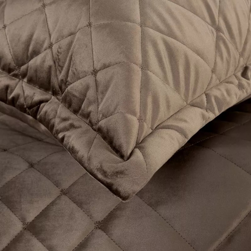 Ria 6 Velúrový dekoračný prehoz Eurofirany hnedý