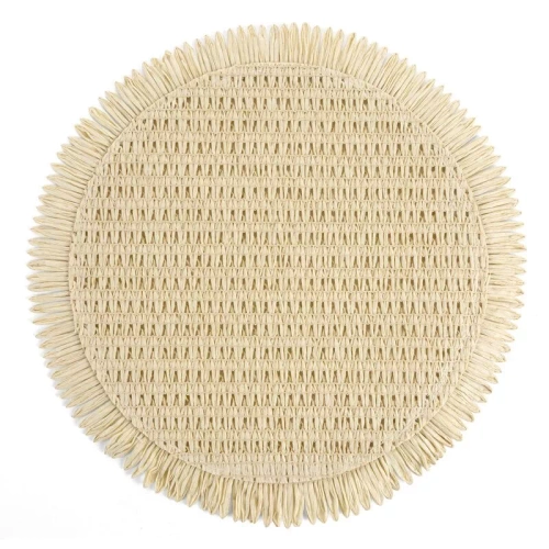 Podložka na stôl Eurofirany elegantná podložka pod taniere glamour Joan beige