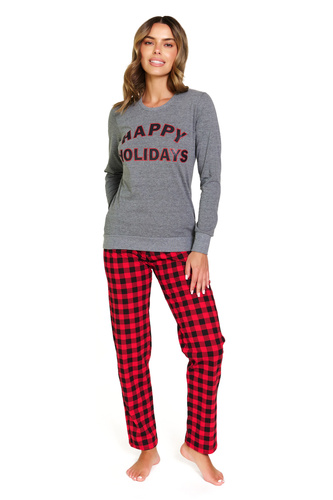 Dámske pyžamo 7343 Dark Grey Doctor Nap - 100% bavlna