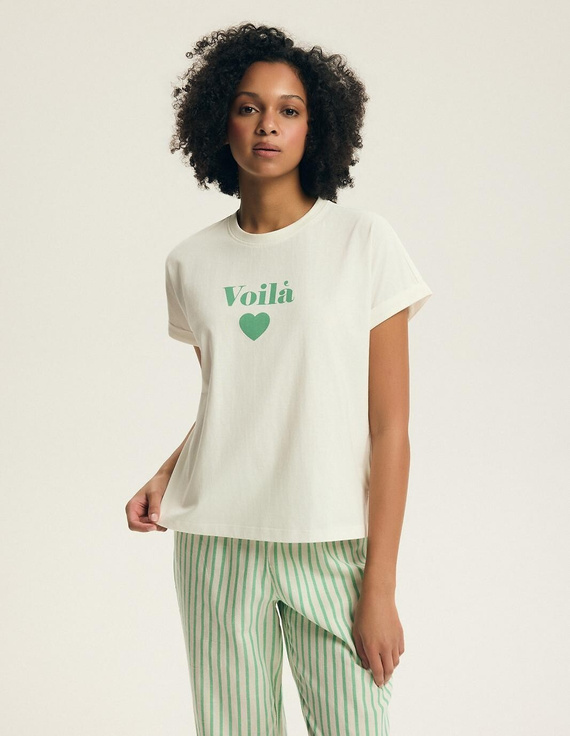 Dámske pyžamo Henderson Darlan 43707 – bavlna, dlhé nohavice, potlač