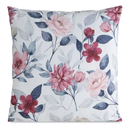 Obliečka na vankúš 45x45 Mink 35 Eurofirany zamat kvety