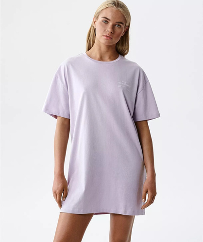 NLD-001 dámska nočná košeľa 100% bavlna, voľný strih