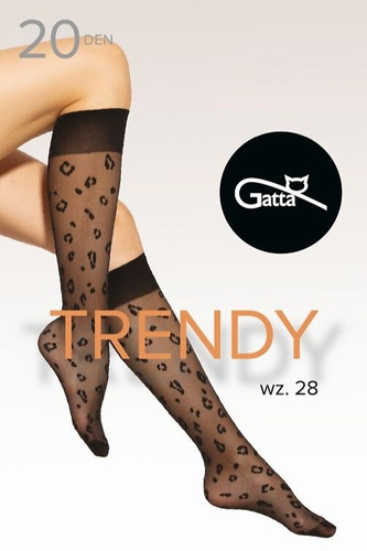 Trendy podkolienky.28 20 den Gatta nero - plstený, beztlakový pás