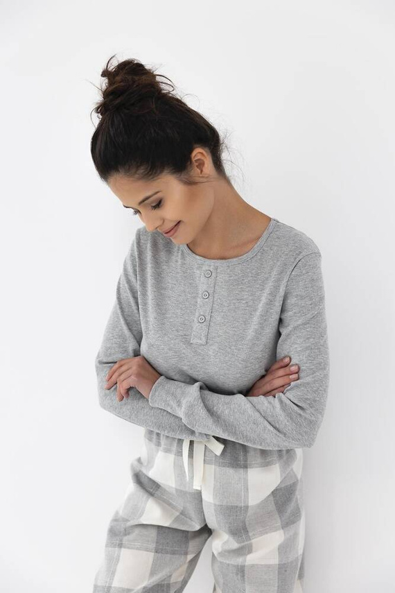 Sensis Vesper Dámske pyžamo - sivo-krémové