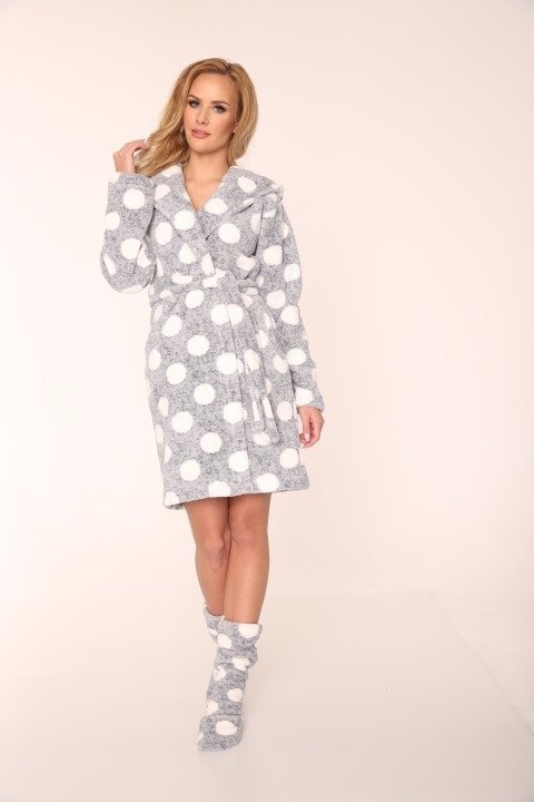 323 Dots Forex župan - sivý