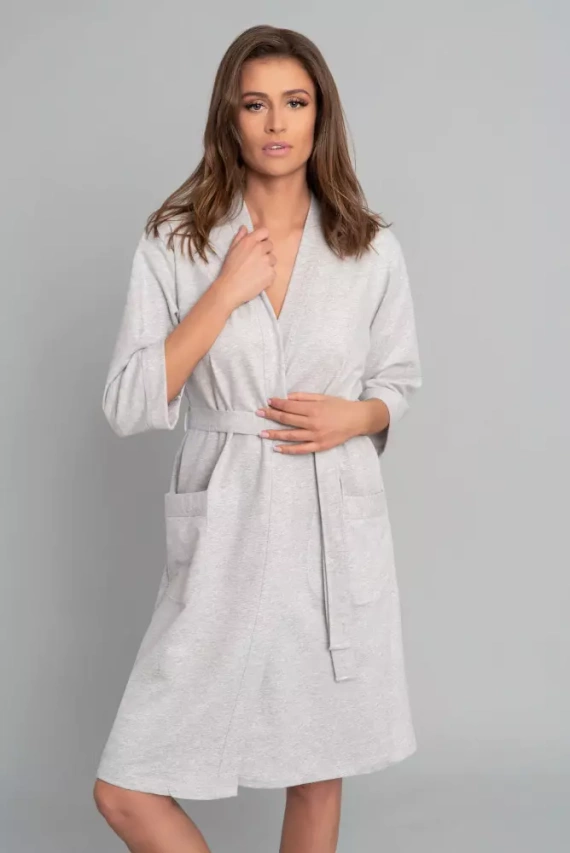 Karla Dámsky župan Italian Fashion - light melange