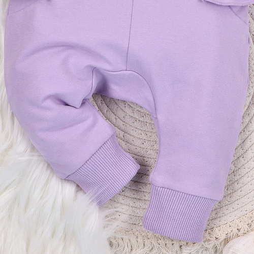 ABN-5485 Tepláky Underwater World Nini - organická bavlna, fialové, pre bábätká