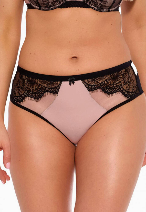GFB 1274 Frida Dámske brazílske nohavičky Gaia black-pink