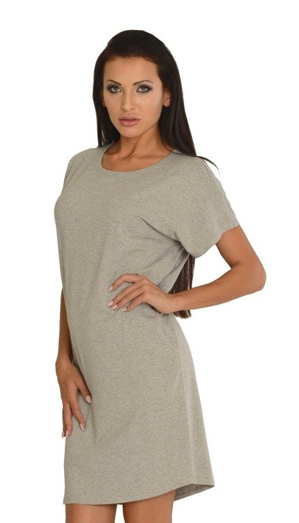 523 Paula nočná košeľa kr. rukáv - chrpa