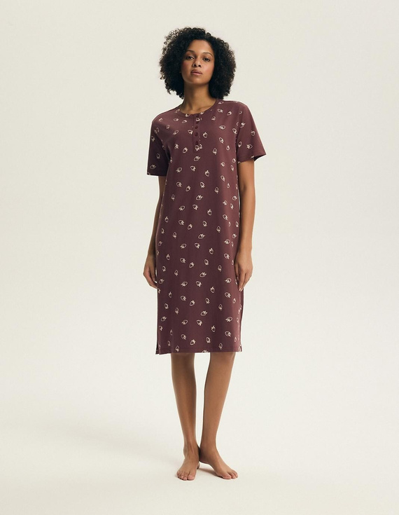 Nočná košeľa Henderson Evika 45304 – bavlna, potlač jahody