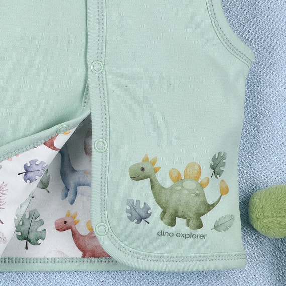 ABN-5575 Vesta Dino Explorer Nini - organická bavlna, pohodlné zapínanie