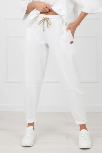 Nohavice Kaori Italian Fashion 220 g/m² bavlna elastan