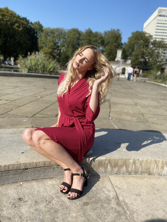 871 Visa Dámsky župan Forex - bordový