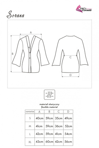 Sorana LC 90026 Dámsky župan LivCo Corsetti