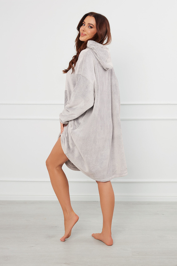 Forio Blúzka s kapucňou unisex Talianska móda - sivá