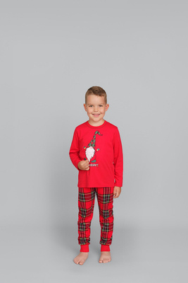 Chlapčenské pyžamo Narvik Italian Fashion - červené/potlač