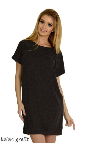 531 Paula Bombka nočná košeľa De Lafense - grafitová