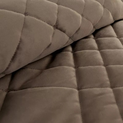 Ria 6 Velúrový dekoračný prehoz Eurofirany hnedý