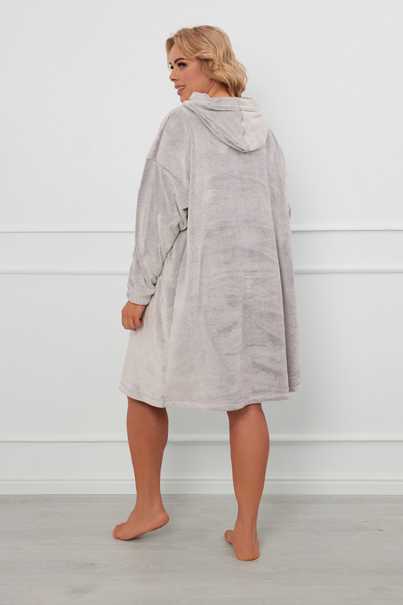 Forio Blúzka s kapucňou unisex Talianska móda - sivá