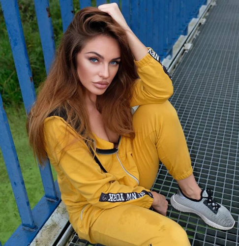 619 New York Forex dámska tepláková súprava - medová