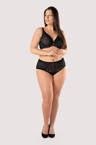Desire BO50 mefemi by Nipplex čierna soft bralette podprsenka s čipkou