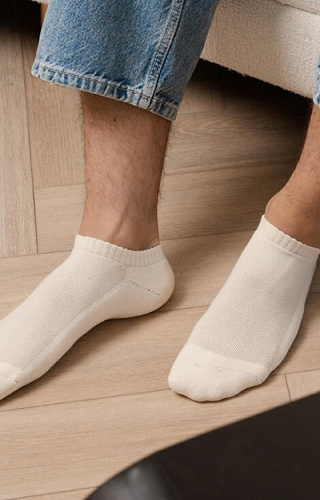 Art.198 Steven prírodné ponožky - polovičné froté 100% bavlna, unisex