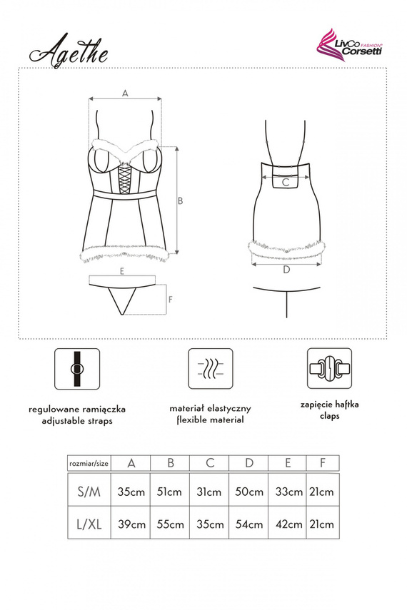 Agethe LC 90607 LivCo Corsetti Fashion Santa outfit