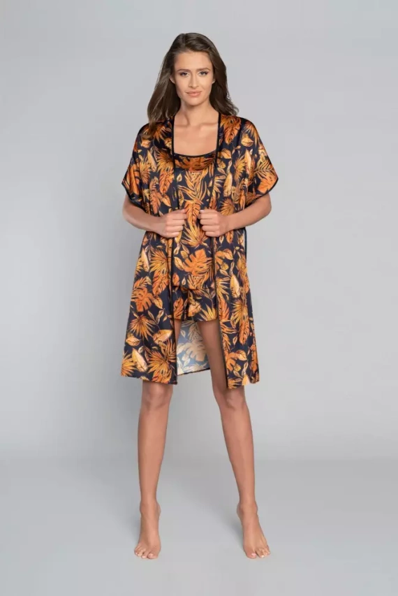 Monstera Dámsky župan Italian Fashion - potlač