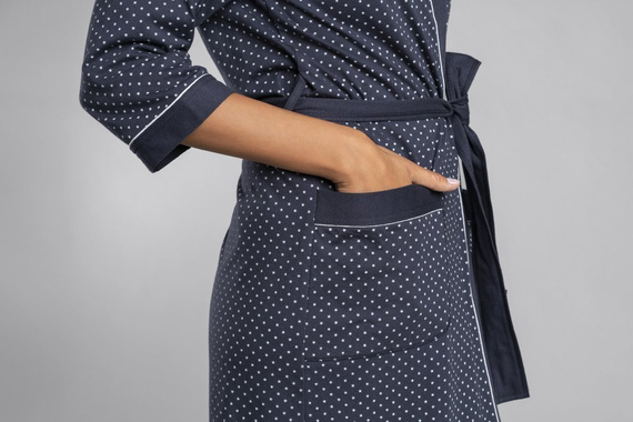 Dámsky župan Montana Italian Fashion- melange