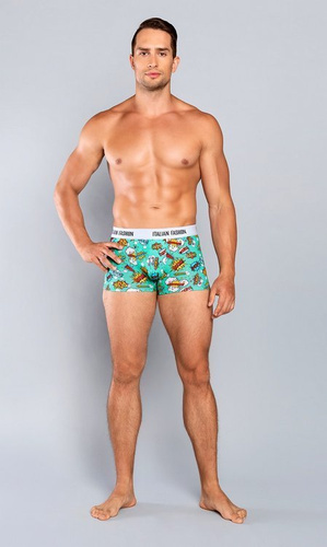 Boom Pánske boxerky Italian Fashion - tmavomodré