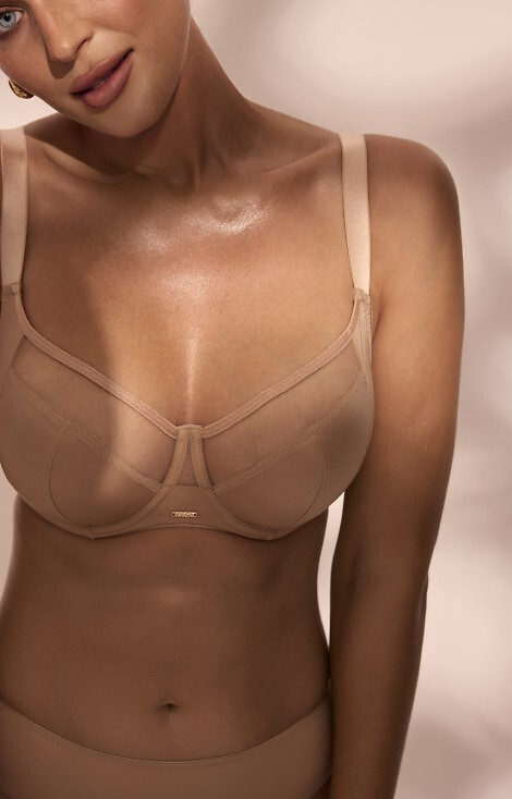 SC-1169 Carmen Soft podprsenka Kinga - sieťovina s hladkými vložkami