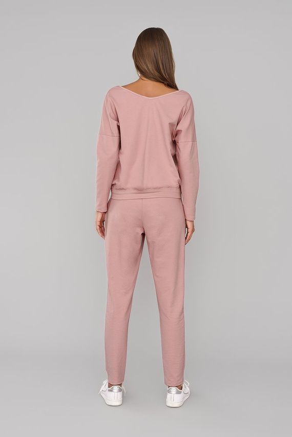 Karina Dámsky set s dlhým rukávom, nohavice Italian Fashion - karamelová