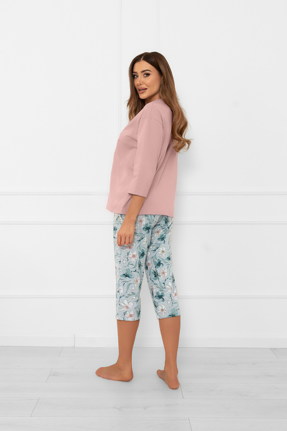 Dámske pyžamo Perlis - 3/4 rukáv a nohavice, bavlna Italian Fashion