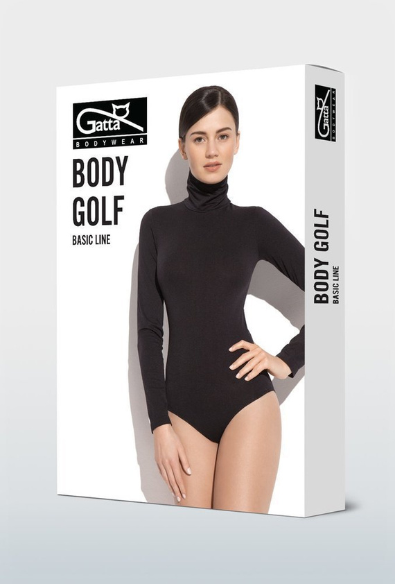 Gatta Body 5577 dámske bezšvové body s rolákom a dlhým rukávom