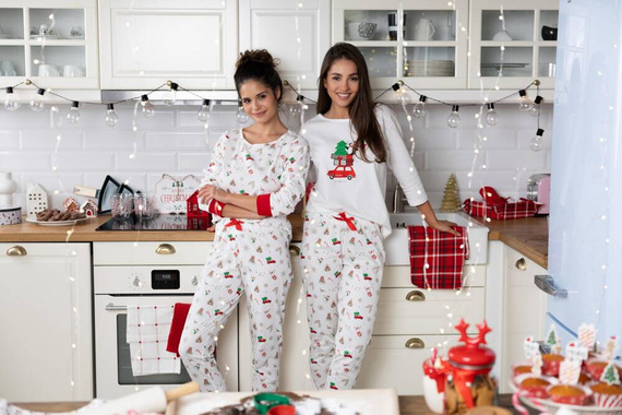 Dámske pyžamo Lillian Sensis -ecru