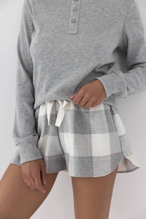 Dámske pyžamo Maggie Sensis - sivý melanž