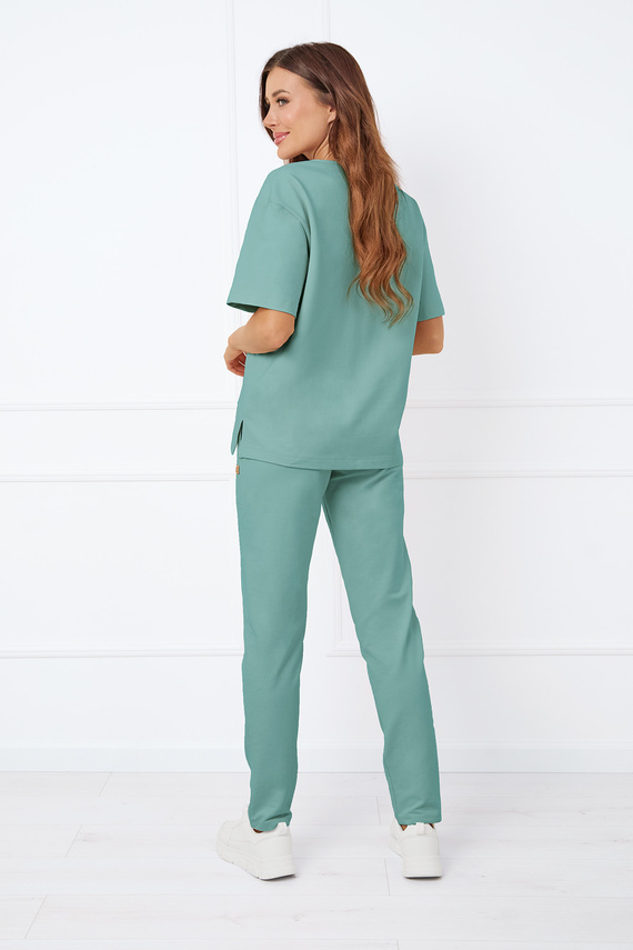 Caro Blúzka s krátkym rukávom Italian Fashion - šalvia