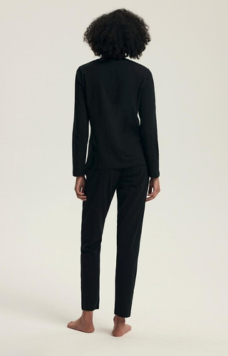 43727 Dairoku Henderson dámske pyžamo čierne - bavlna, dĺžka. rukávy a nohavice