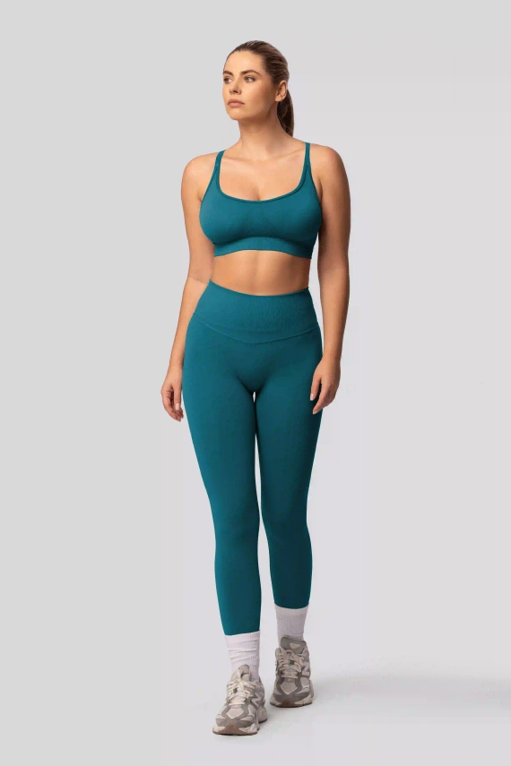 Legíny push-up Spaio PRO vysoký pás krycie tvarujúce tale blue