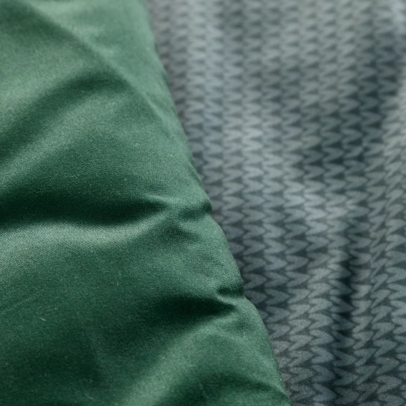 Jaremy Vianočné posteľné prádlo z mikrovlákna Eurofirany zelené - zdobené potlačou v škandinávskom štýle