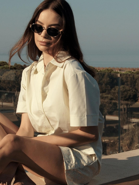 Dámske pyžamo Sensis Ophelia limetkové – letný set, 100% bavlna