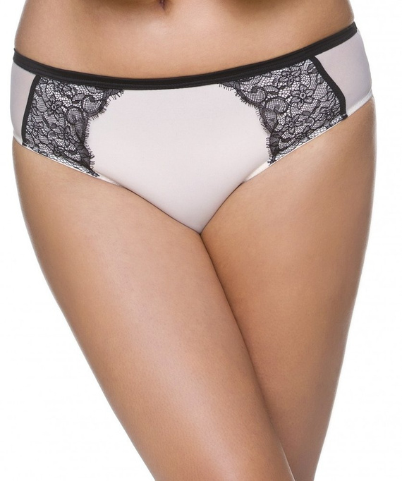 2152/53 Dámske nohavičky Lupoline-bielo-čierne