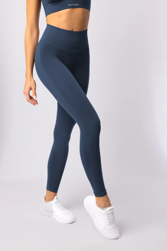 Dámske legíny SPAIO Flex Innergy 2.0 navy blue- bezšvové, podpora regenerácie