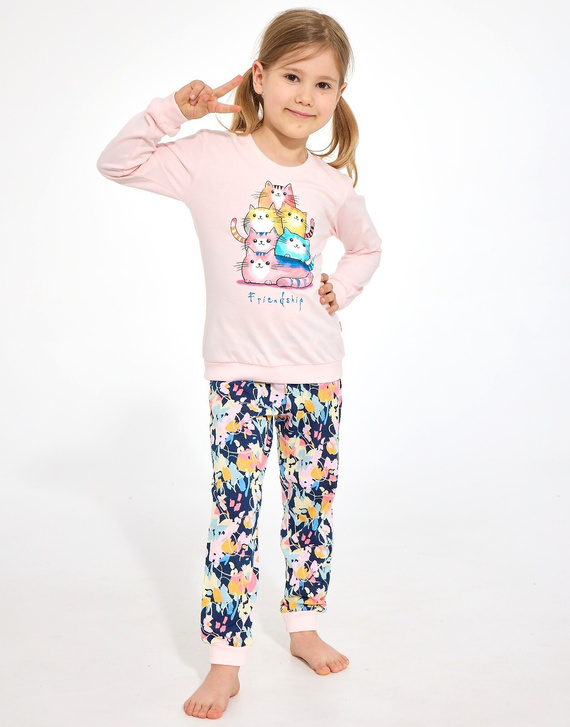 Detská pyžama Cornette Kids Girl 594/210 Friendship 100 % bavlna